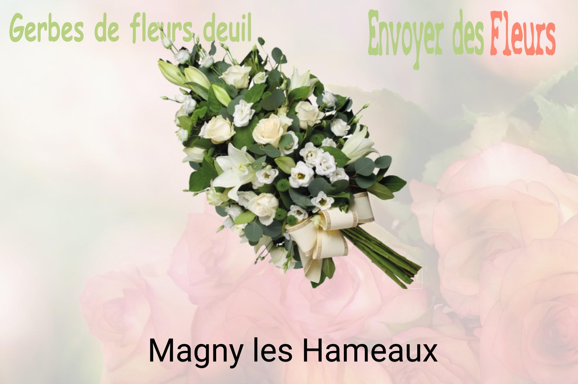 Gerbe de fleurs de deuil livrée à Magny-les-Hameaux